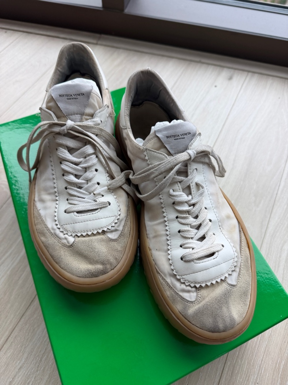 Bottega Veneta Spoutnik Sneakers Optic White